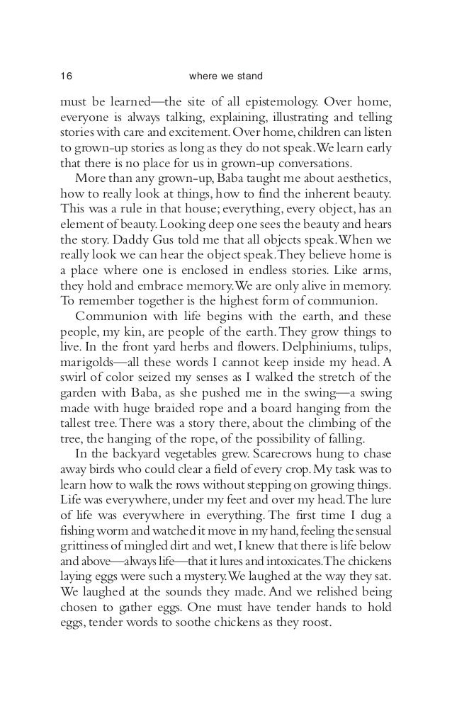 Bell Hooks Essays Navigation Menu Hamlet Essay Thesis also Academic Writers Wanted Science And Technology Essay Topics